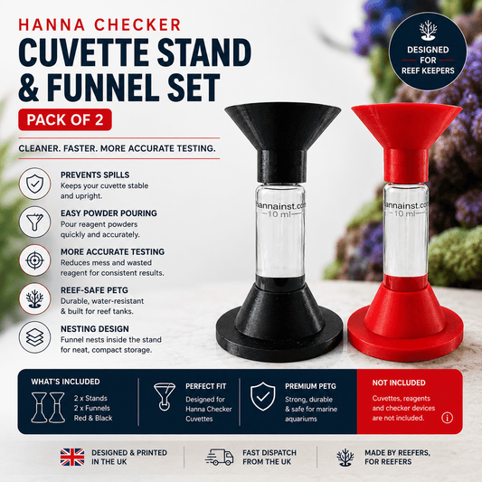 Hanna Checker Cuvette Stand and Funnel - pack of 2 - ReefForge