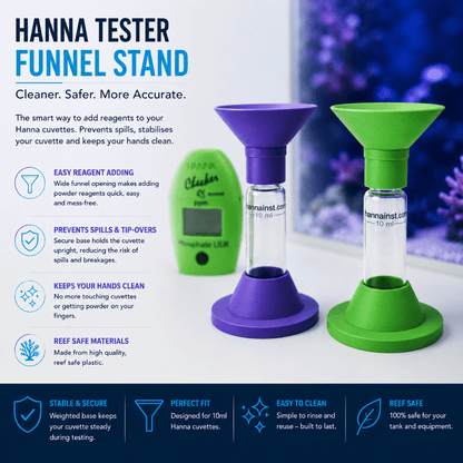 Hanna Checker Cuvette Stand & Funnel Twin Pack - ReefForge