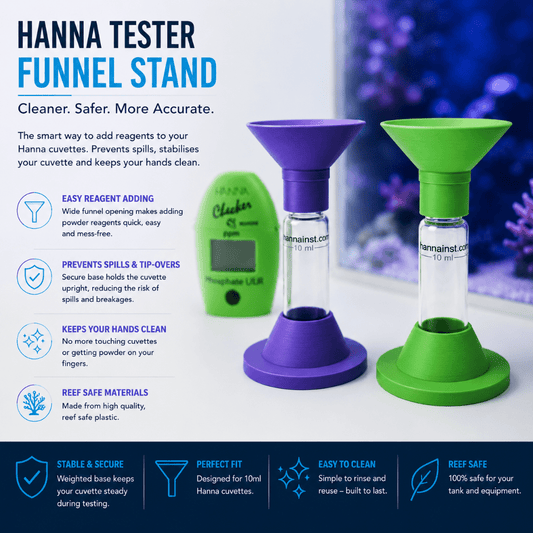 Hanna Checker Cuvette Stand & Funnel Twin Pack - ReefForge
