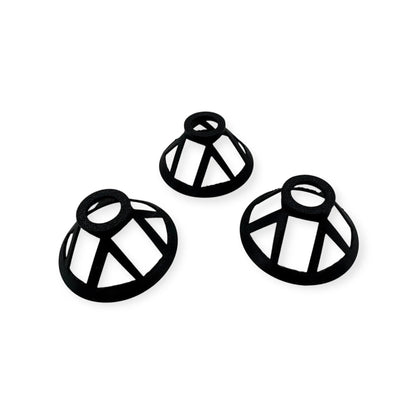 picture of Reef - Safe Coral Frag Plug Stand – Black, 50mm Diameter, Holds Coral Frag Plugs in Sand – PETG Material. Pack of 3. - Vision3D