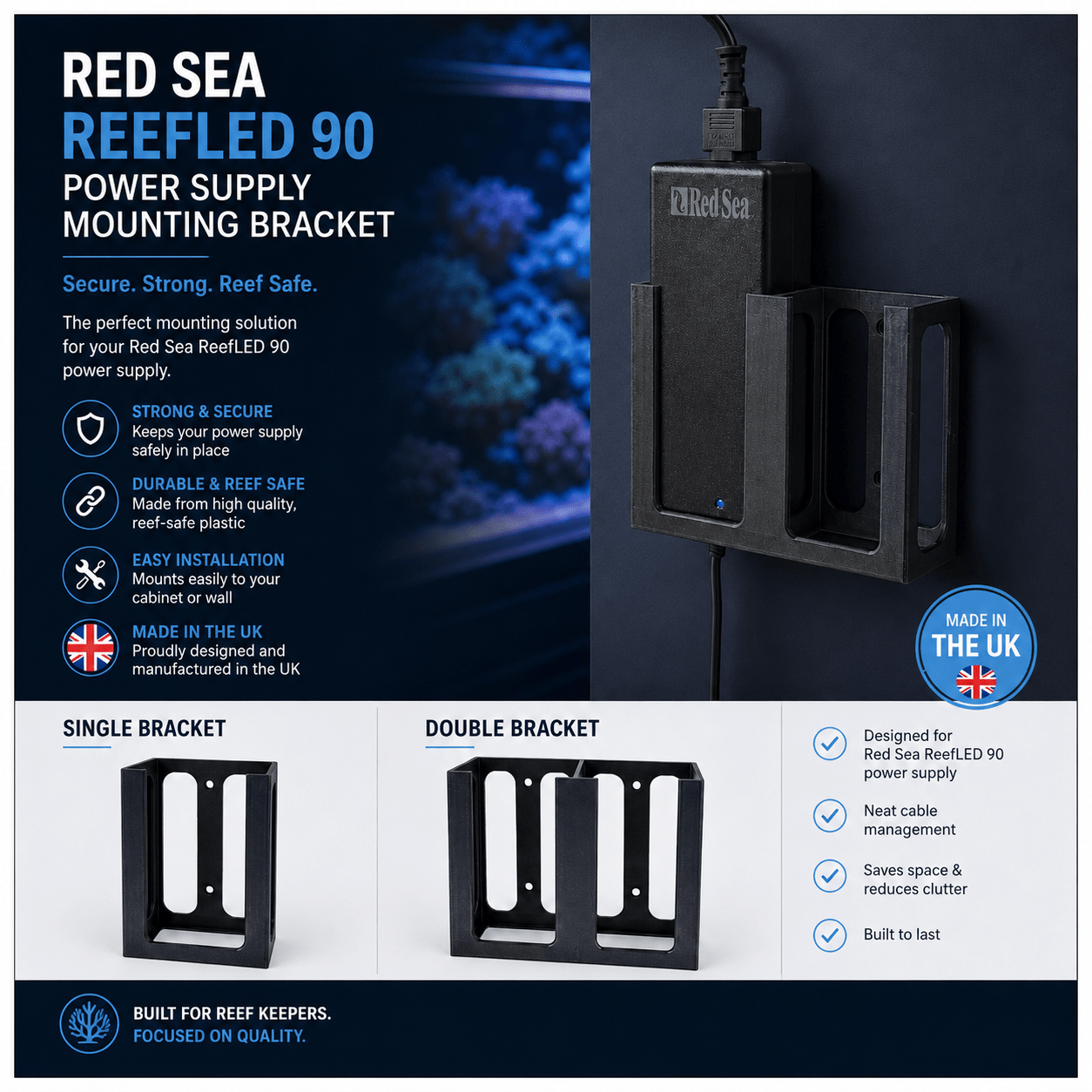 ReefLED 90 Power Supply Wall Mount - ReefForge