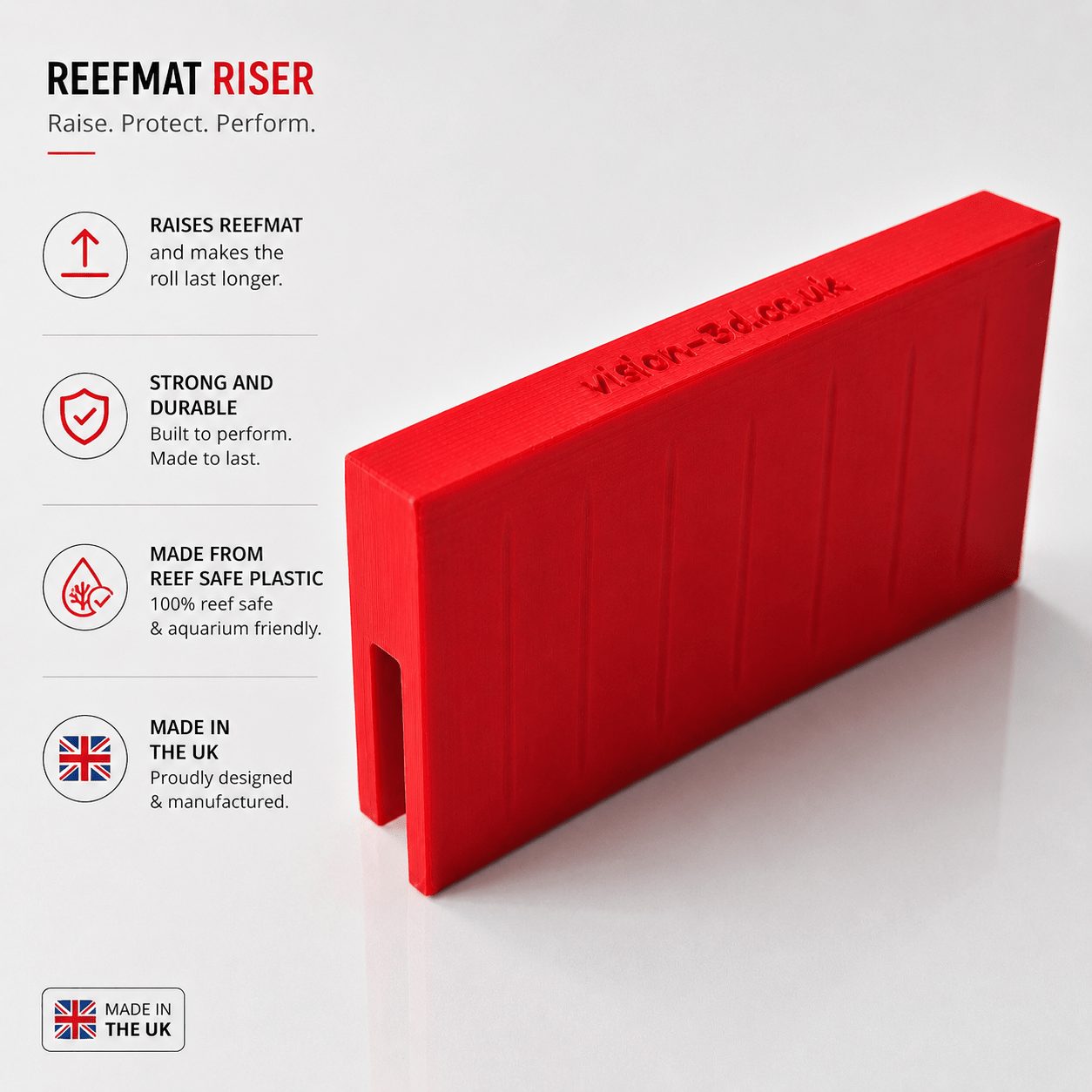 ReefMat Riser – Increase Efficiency & Extend Fleece Roll Life for Red Sea ReefMat - Vision3D