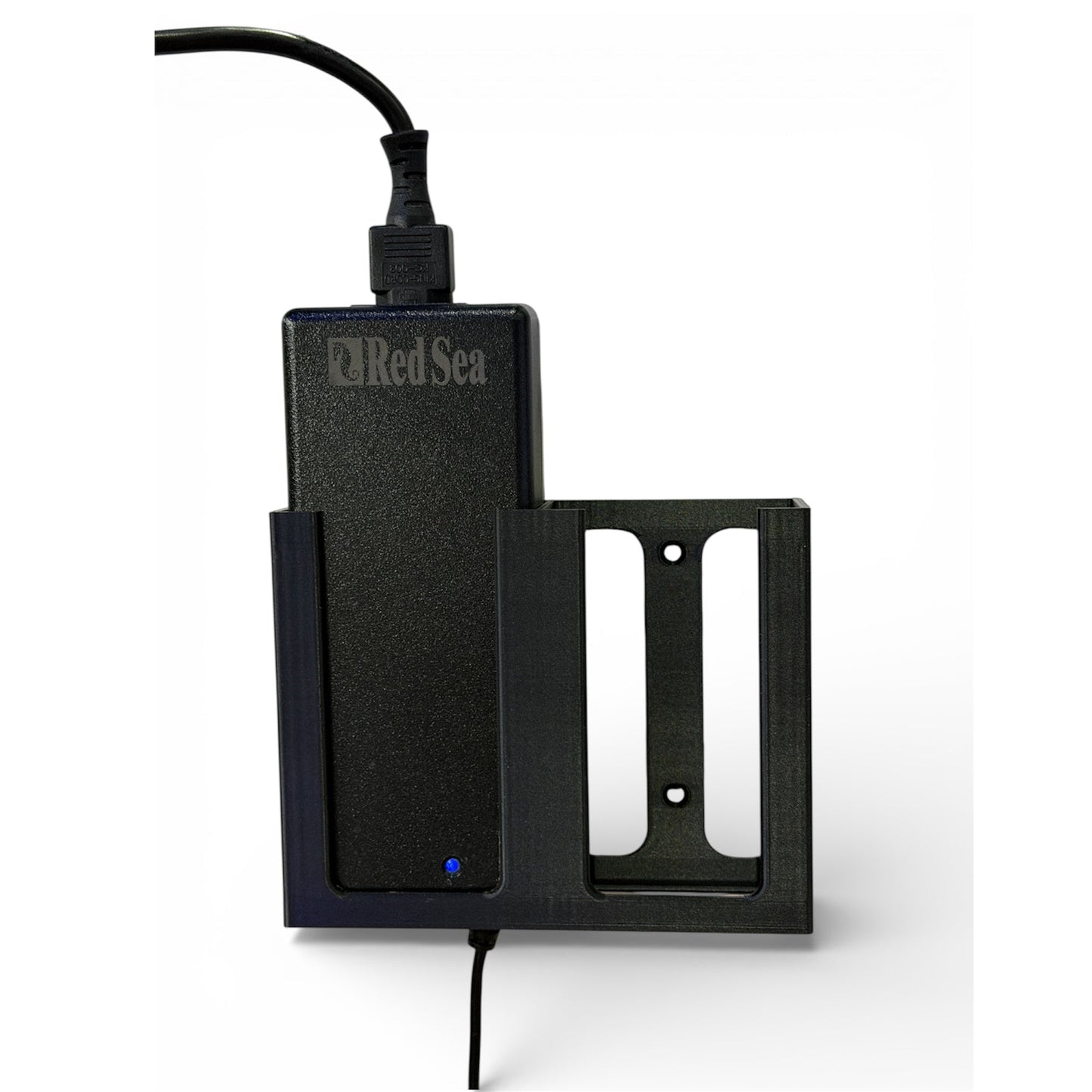 Wall Mount for Red Sea ReefLED 90 Power Supply Single or Double Holder | Black 3D Printed Mount - Vision3D