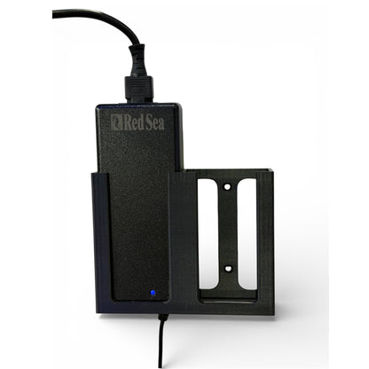Wall Mount for Red Sea ReefLED 90 Power Supply Single or Double Holder | Black 3D Printed Mount - Vision3D